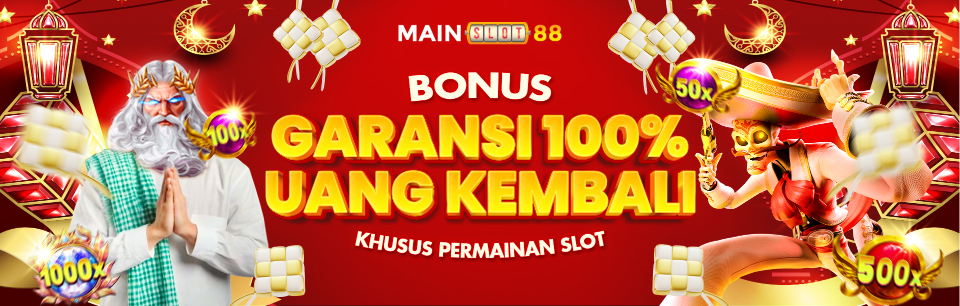 BONUS GARANSI 100% UANG KEMBALI